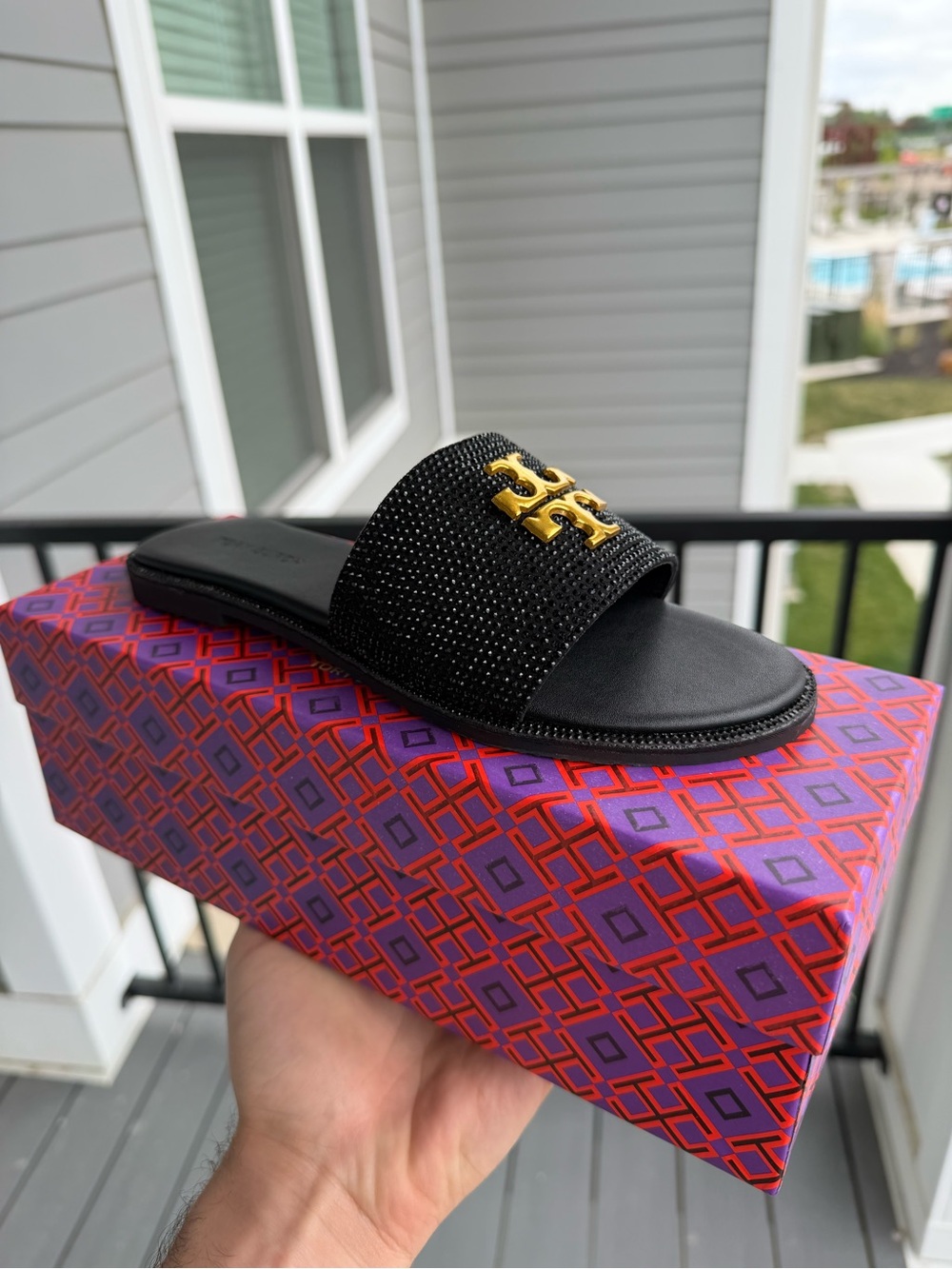Tory Burch black sandals Size 7